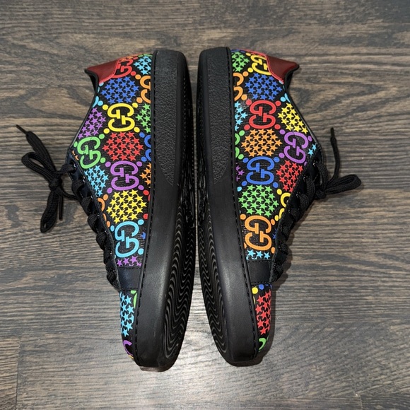 Gucci GG Supreme Psychedelic Sneakers-610086-Authentic-EUC - Picture 7 of 12